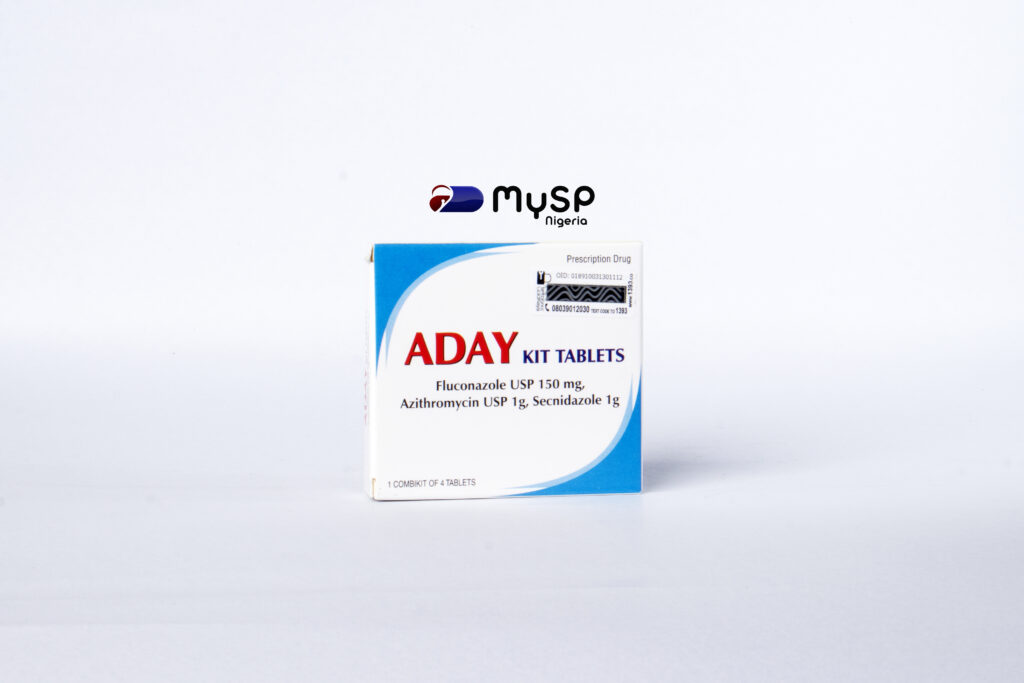 It contains three potent anti-infective agents; secnidazole, fluconazole and azithromycin
 	It is used for treating mixed and stubborn vagina infections
 	There are two packs in an order
 	Direction of use:  Fluconazole 150mg (round tablet) after breakfast, Azithromycin tablet 1g (pink oblong tablet) two hour after lunch, and Secnidazole 2g (twin white oblong tablets) to be taken after dinner.