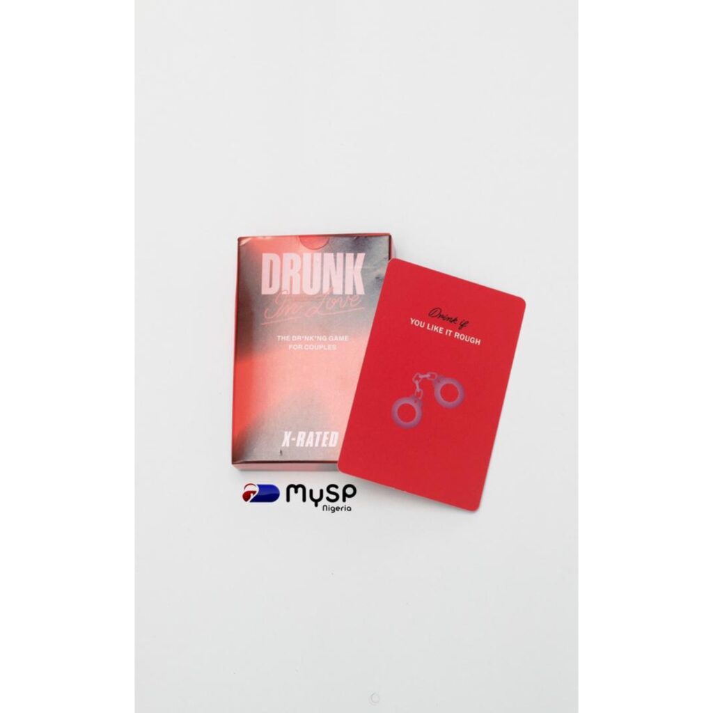 X-rated couples drinking game
 	Intimate game for you and your partner 
 	Brings you closer as a couple
 	Spicy cards