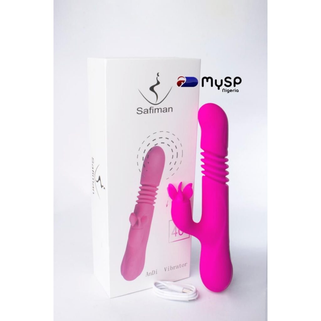 G-spot and clitoral stimulator
 	Double vibration
 	Super thrusting function
 	Made with high quality material